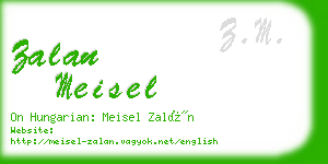 zalan meisel business card